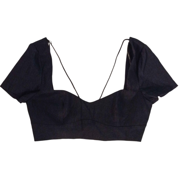NWT | Zara Women's Open Back Crop Top | Size M - Picture 2 of 6